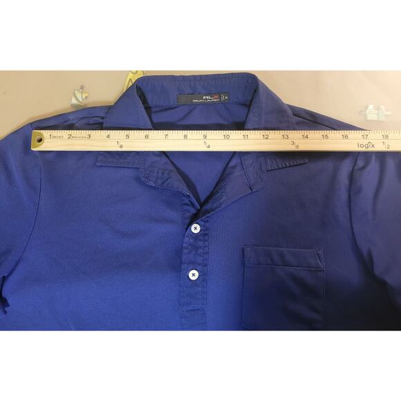 RLX Ralph Lauren Men’s Golf Polo – Size M – Navy Blue – Tranquilo Golf Club –EUC - Picture 12 of 16